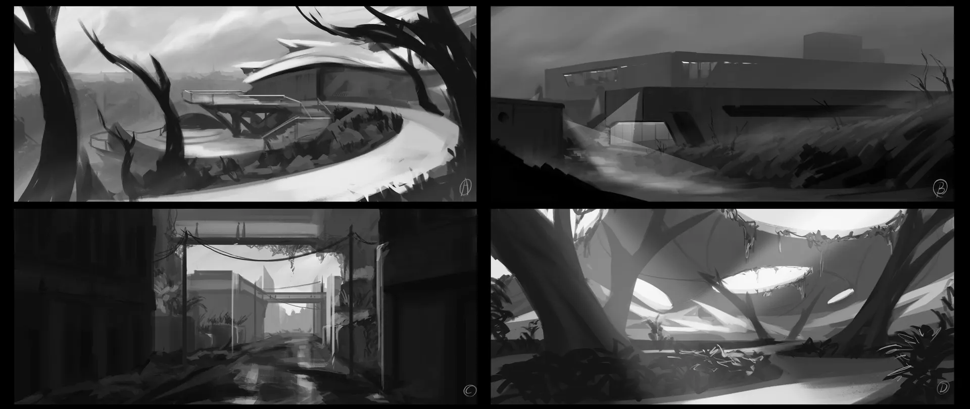 Concept art: Esterno di Laboratorio